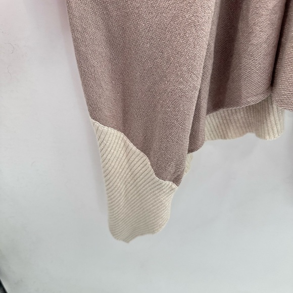 BY GRO ABRAHAMSSON two tone soft coastal grandma boho quiet luxury wrap cardigan - Picture 11 of 14